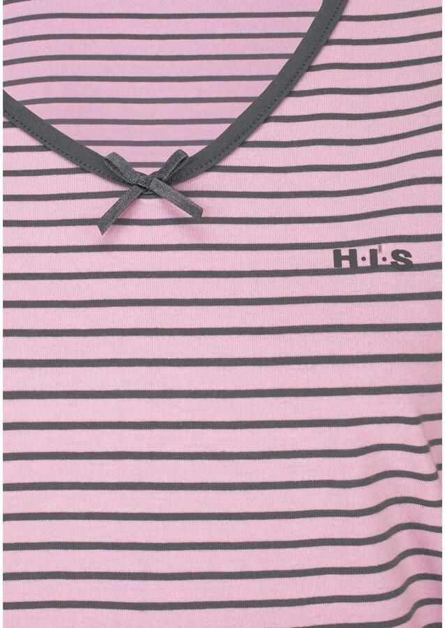 H.I.S Pyjama met strepen van voorgeverfd garen (2-delig 1 stuk) - Foto 5