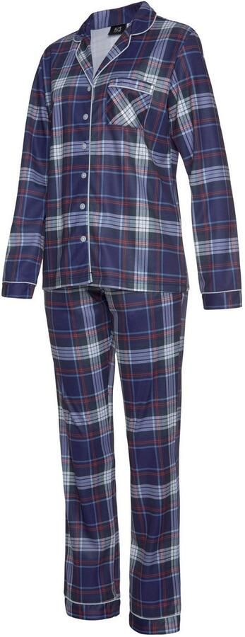 H.I.S Pyjama van flanel met alover ruitpatroon (set 2-delig) - Foto 5