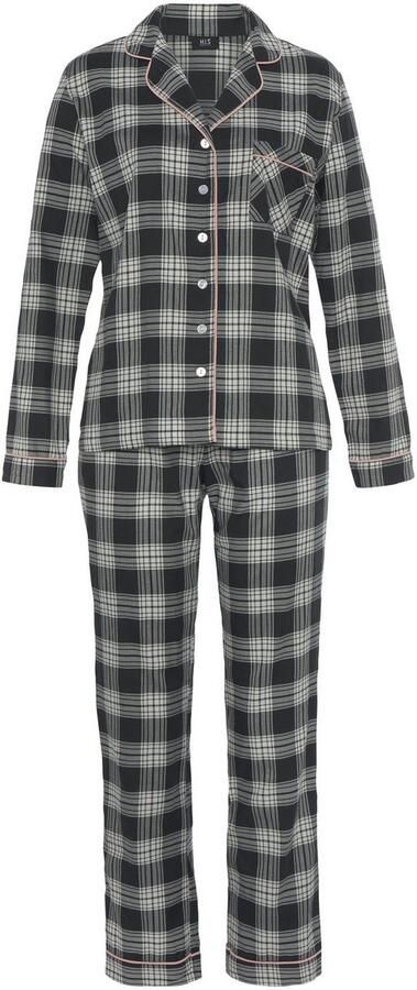 H.I.S Pyjama van flanel met alover ruitpatroon (set 2-delig) - Foto 5