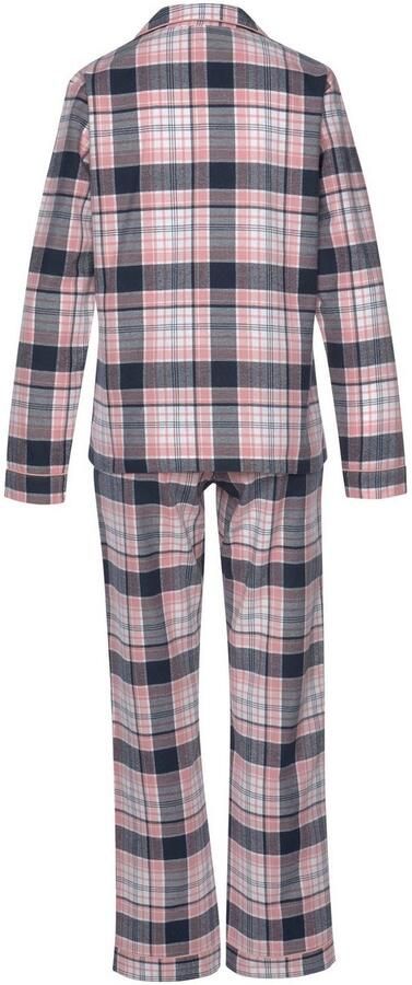 H.I.S Pyjama van flanel met alover ruitpatroon (set 2-delig) - Foto 4