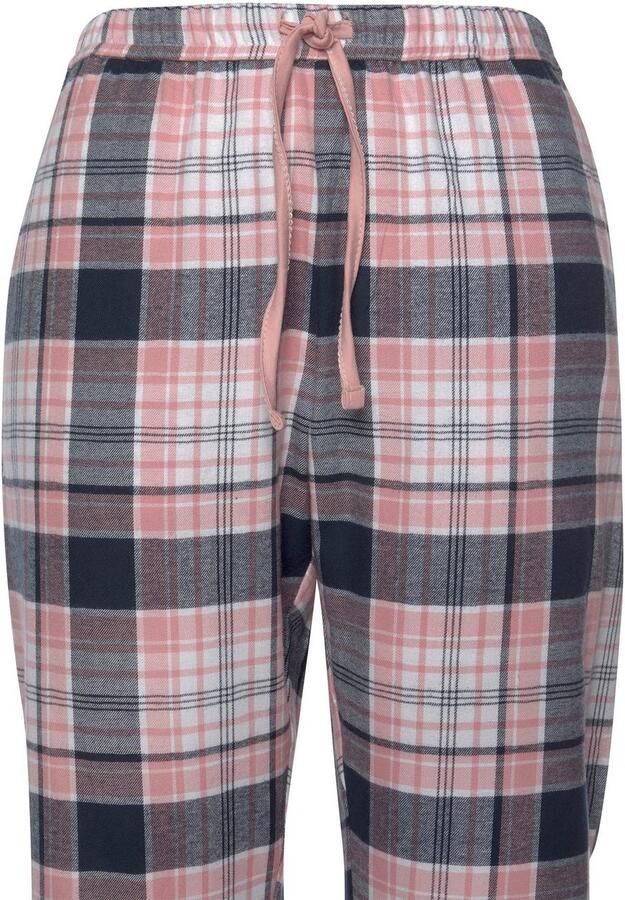 H.I.S Pyjama van flanel met alover ruitpatroon (set 2-delig) - Foto 3