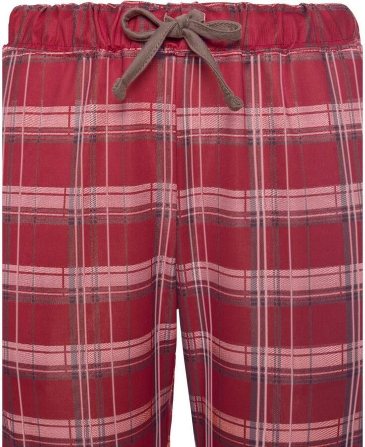 H.I.S Pyjama van flanel met alover ruitpatroon (set 2-delig)