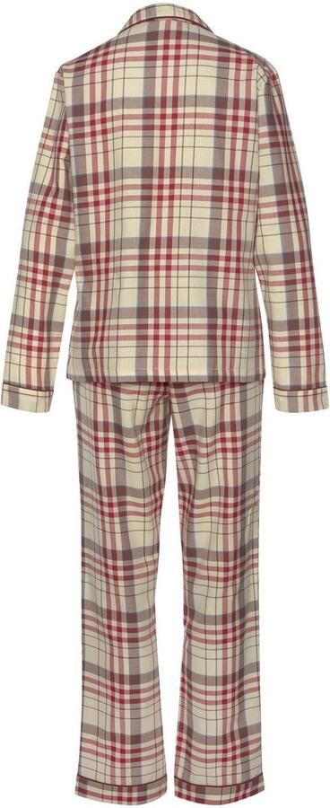 H.I.S Pyjama van flanel met alover ruitpatroon (set 2-delig) - Foto 2