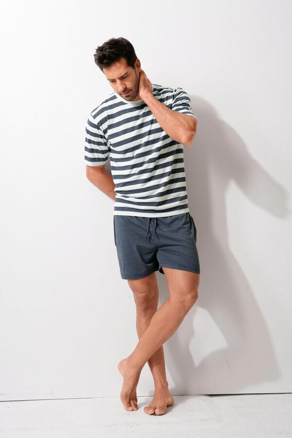 H.I.S Pyjama van katoenmix (2-delig 1 stuk) - Foto 2