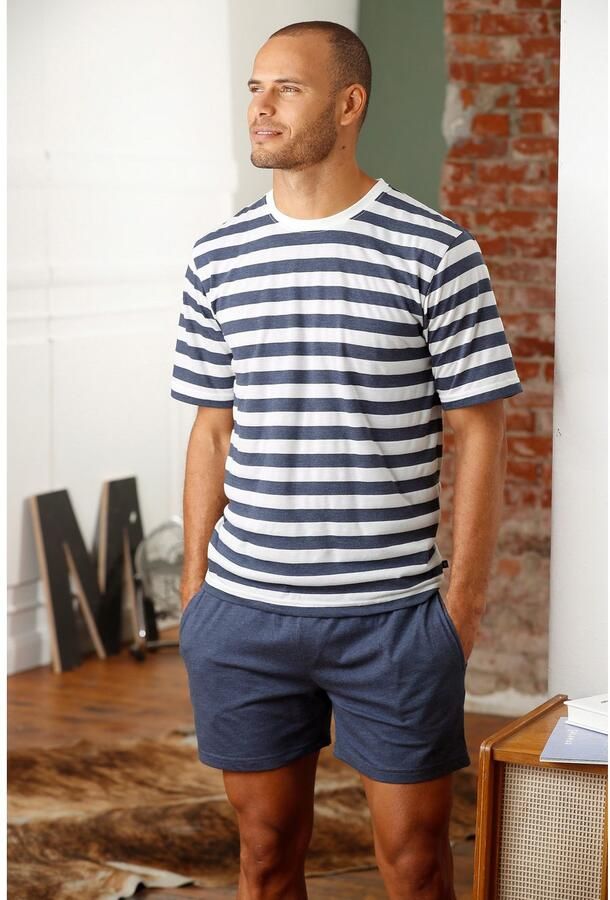 H.I.S Pyjama van katoenmix (2-delig 1 stuk)