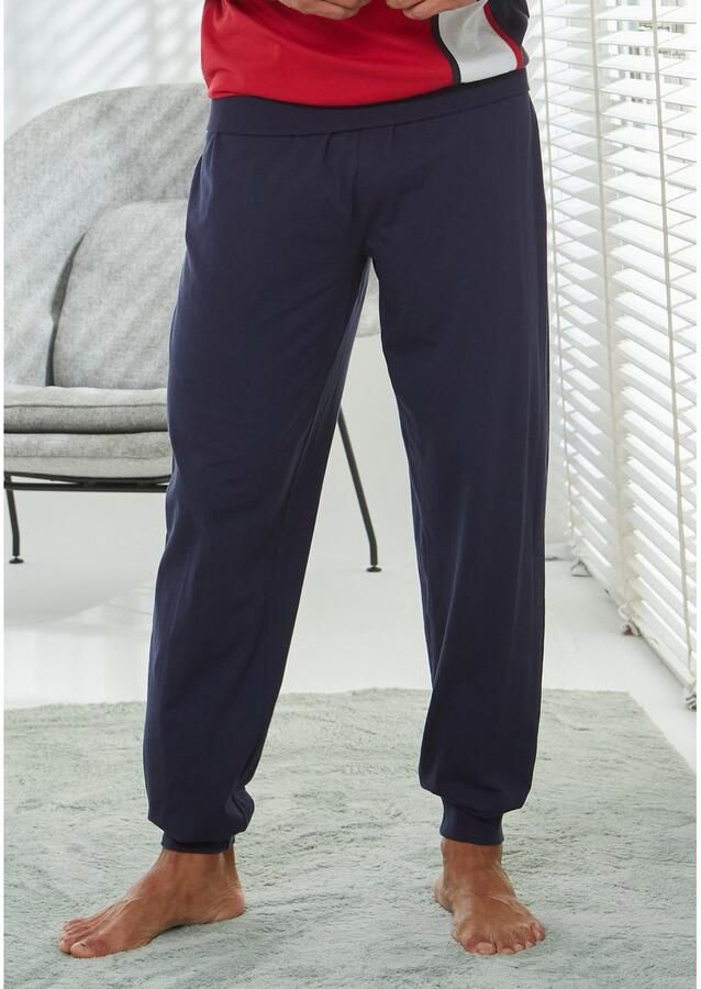 H.I.S Pyjama voor heren Pyjama met brede streep (2-delig 1 stuk)