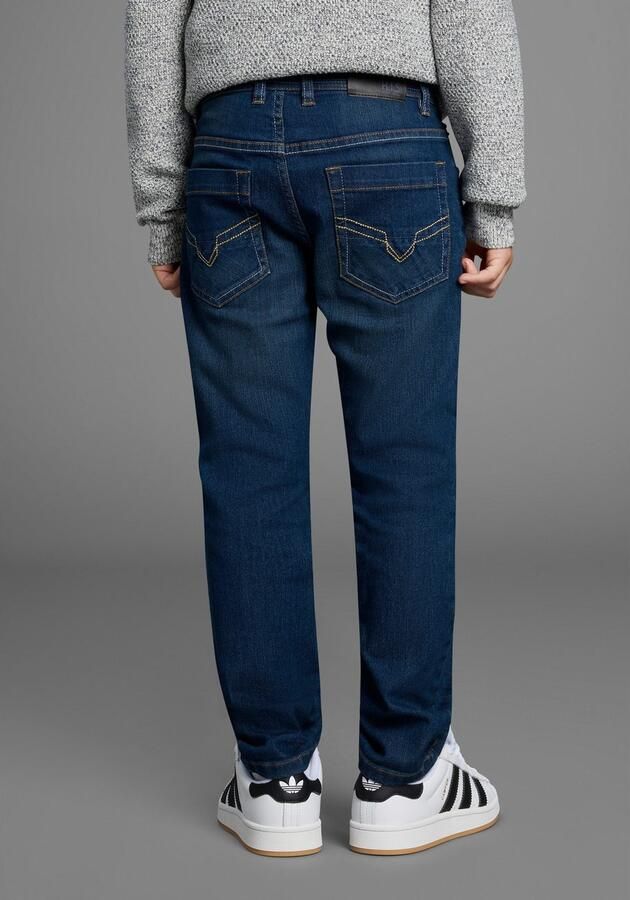 H.I.S Relax fit jeans Stretchjeans in rechte pasvorm NIEUW: voor TIENERS! Rechte jeans in authentieke wassing - Foto 2