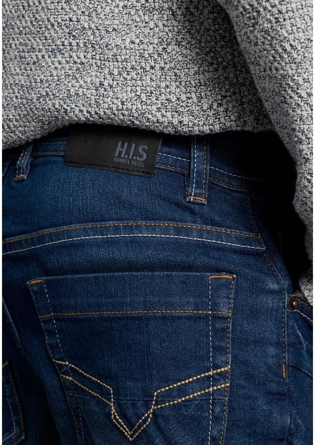 H.I.S Relax fit jeans Stretchjeans in rechte pasvorm NIEUW: voor TIENERS! Rechte jeans in authentieke wassing