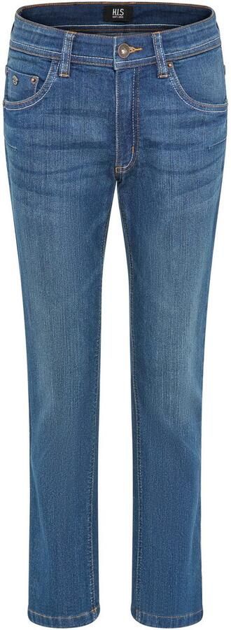 H.I.S Relax fit jeans Stretchjeans in rechte pasvorm NIEUW: voor TIENERS! Rechte jeans in authentieke wassing - Foto 5