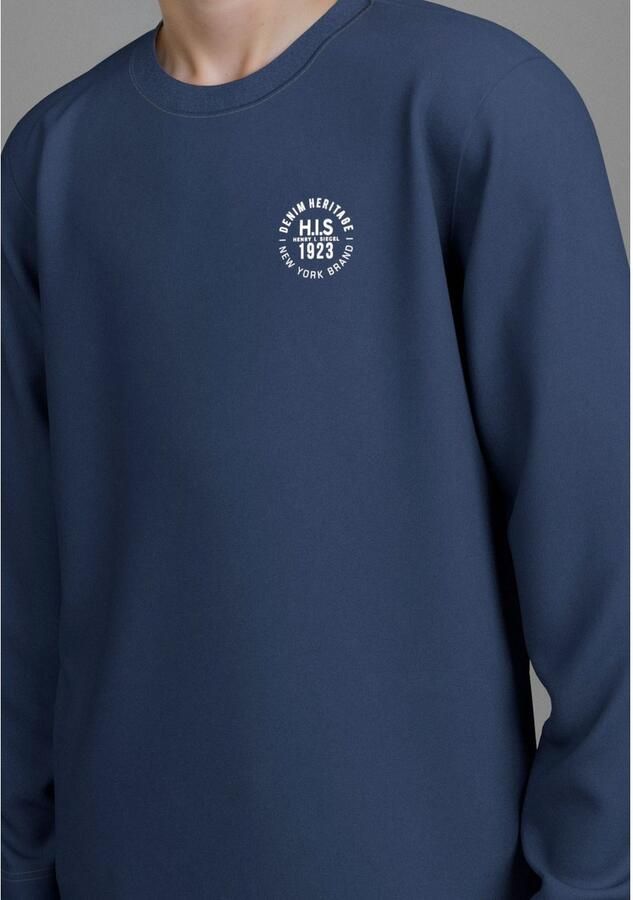 H.I.S Shirt met lange mouwen 2-pack shirts met logo-opdruk NIEUW: voor TEENS! 2-pack shirts (set 2-delig 2) - Foto 3