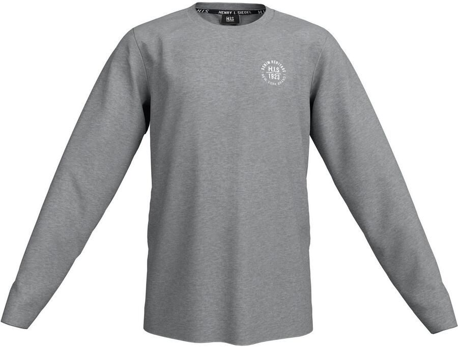 H.I.S Shirt met lange mouwen 2-pack shirts met logo-opdruk NIEUW: voor TEENS! 2-pack shirts (set 2-delig 2)