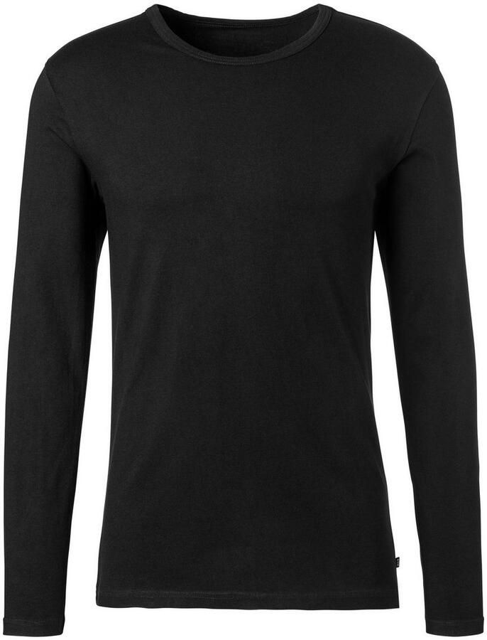 H.I.S Shirt met lange mouwen Dubbelpack onderhemd van katoenmix (2-delig Set van 2)