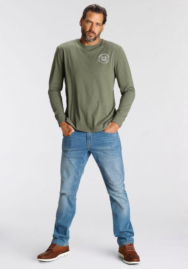 H.I.S Comfort fit jeans ANTIN comfortabele pasvorm rechte pasvorm met used-wassing - Foto 4