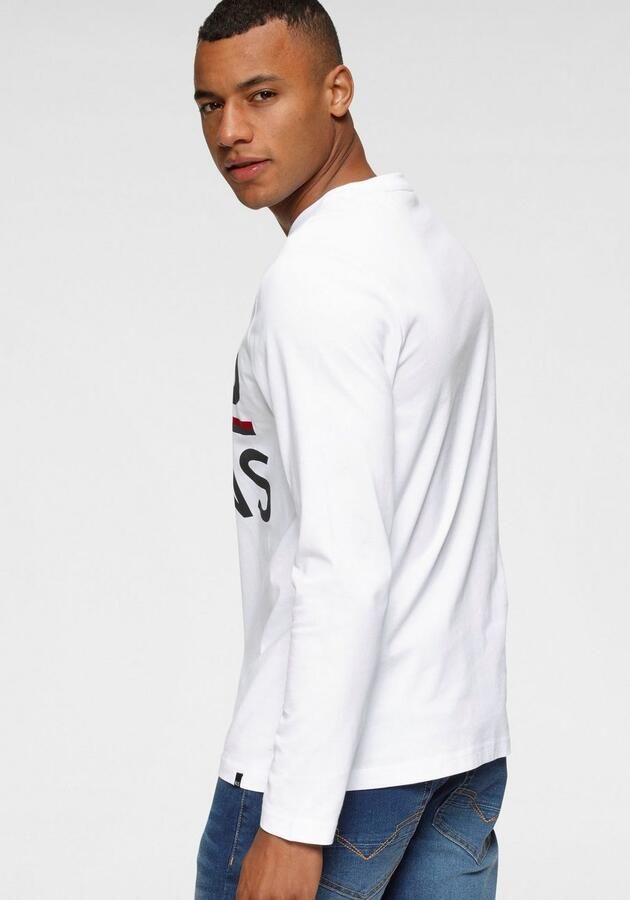 H.I.S Shirt met lange mouwen Lange mouwen smalle basic-snit bedrukt ontwerp - Foto 4