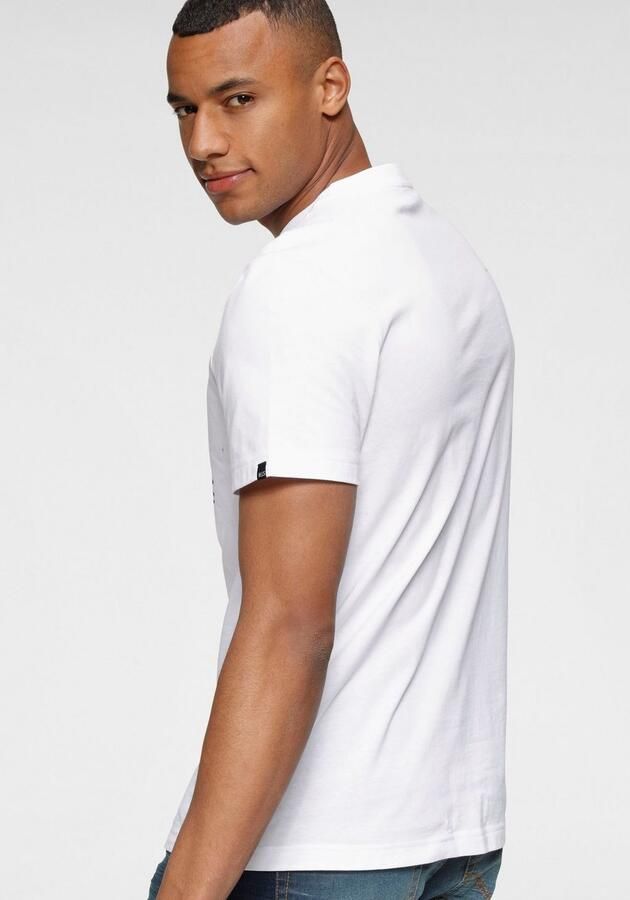 H.I.S Shirt met ronde hals Korte mouwen smalle pasvorm met print ronde hals van katoen - Foto 8