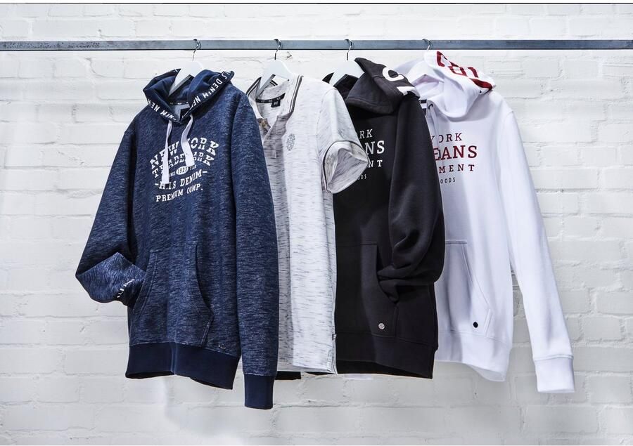 H.I.S Hoodie met print en badge capuchon voor sportieve outfits