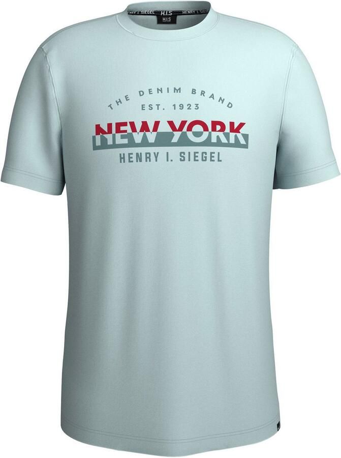 H.I.S Shirt met ronde hals Nieuwe collectie!