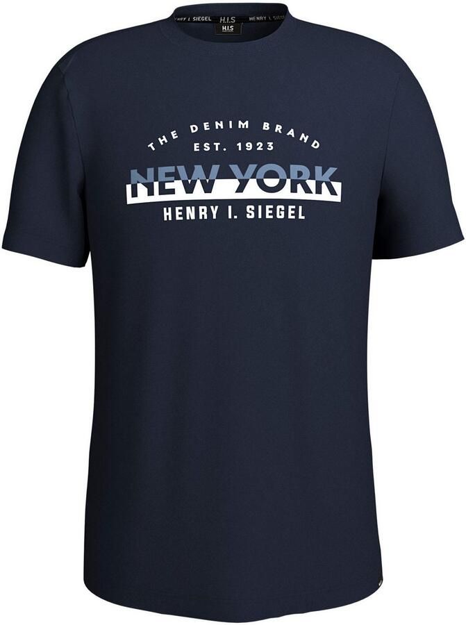 H.I.S Shirt met ronde hals Nieuwe collectie!