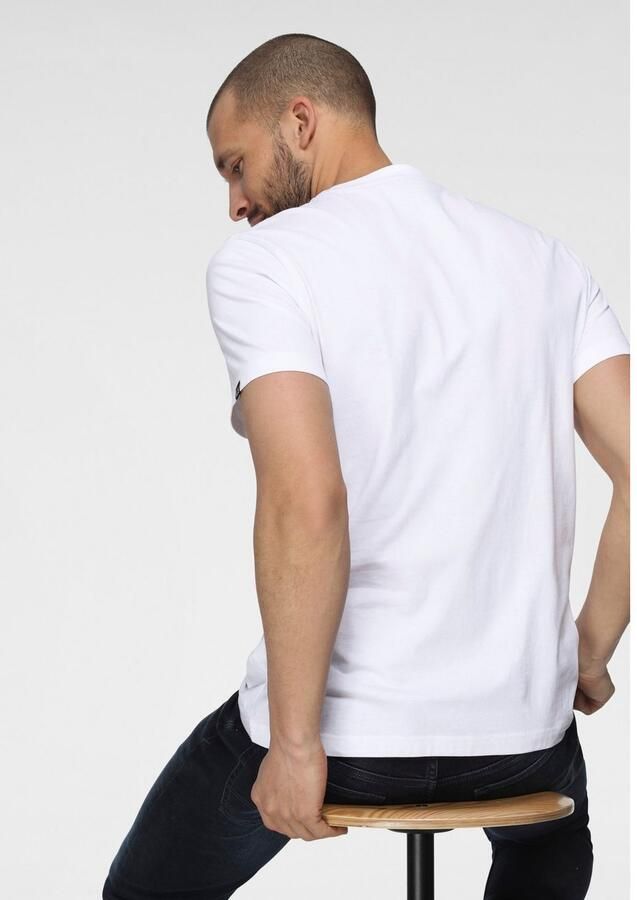 H.I.S Shirt met ronde hals slank gesneden bedrukt ontwerp ronde hals van katoen (Set van 2) - Foto 5