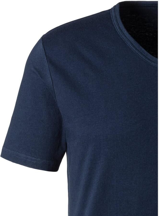 H.I.S Shirt voor eronder met v-hals en klein logo onderhemd t-shirt (2 stuks) - Foto 3