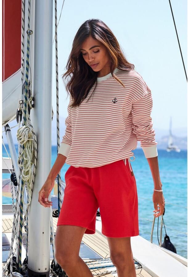 H.I.S Short met koord en borduursel loungewear - Foto 3