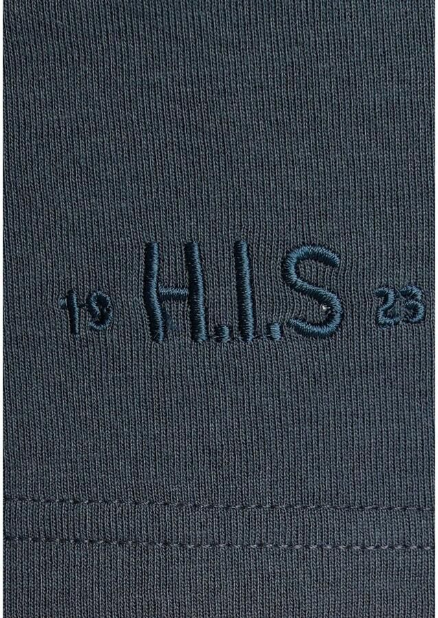 H.I.S Short met wit paspel opzij - Foto 2