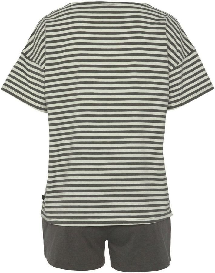 H.I.S Shortama met logoborduursel op borsthoogte (2-delig) - Foto 3