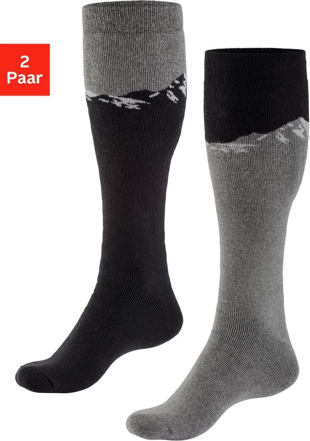 H.I.S Skisokken voor ski en outdoor-activiteiten (set 2 paar) - Foto 9