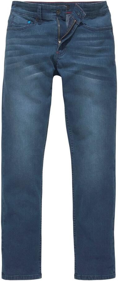 H.I.S Slim fit jeans FLUSH smalle broekpasvorm met used-effecten lage taille - Foto 4