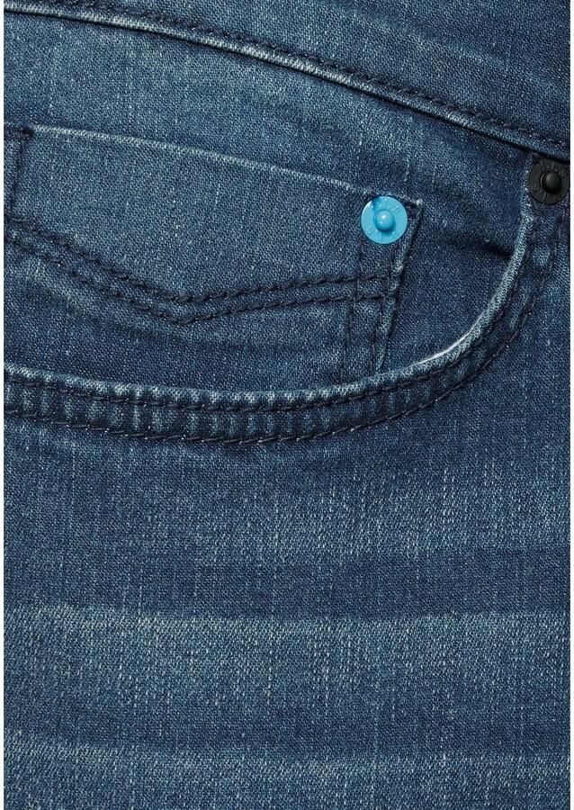 H.I.S Slim fit jeans FLUSH smalle broekpasvorm met used-effecten lage taille - Foto 2