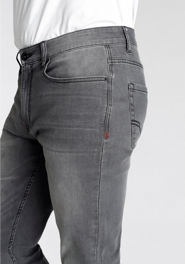 H.I.S Slim fit jeans FLUSH smalle broekpasvorm met used-effecten lage taille - Foto 2