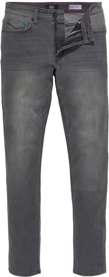 H.I.S Slim fit jeans FLUSH smalle broekpasvorm met used-effecten lage taille - Foto 5
