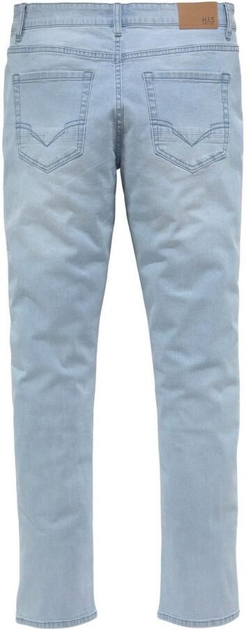 H.I.S Slim fit jeans FLUSH smalle broekpasvorm met used-effecten lage taille - Foto 5