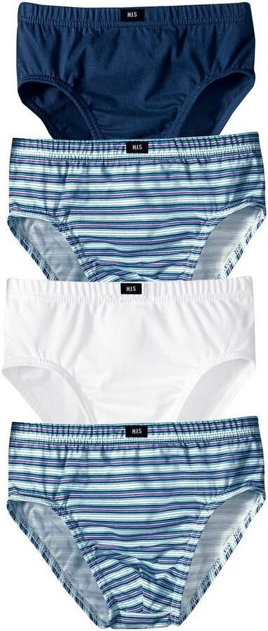 H.I.S Slip coole uni-strepenmix (set 4 stuks)