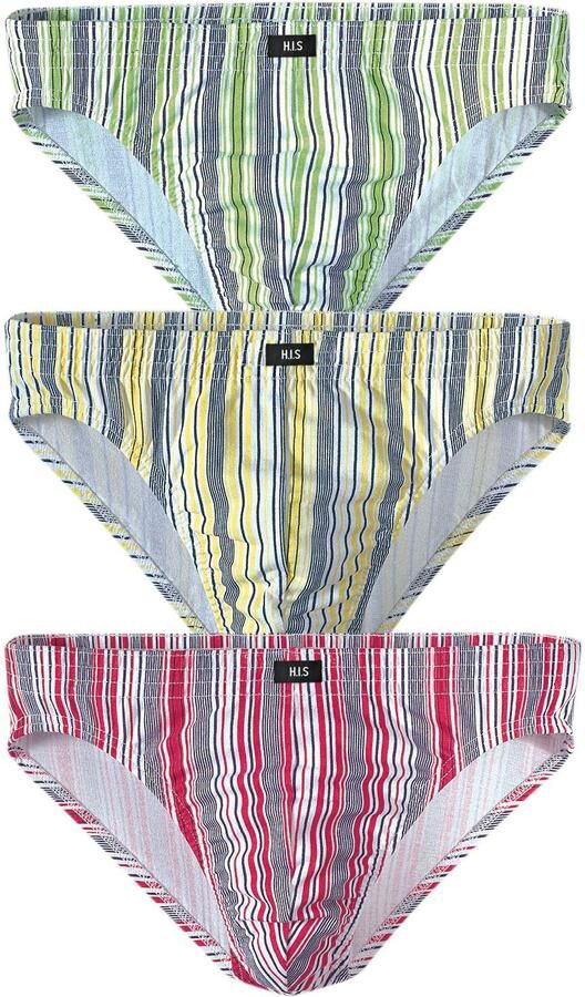 H.I.S Slip In modieuze strepen (set 3 stuks) - Foto 2