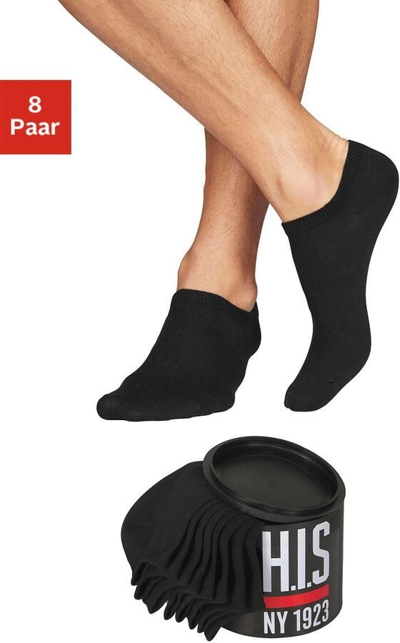 H.I.S Sneakersokken in cadeauverpakking (blik 8 paar) - Foto 6