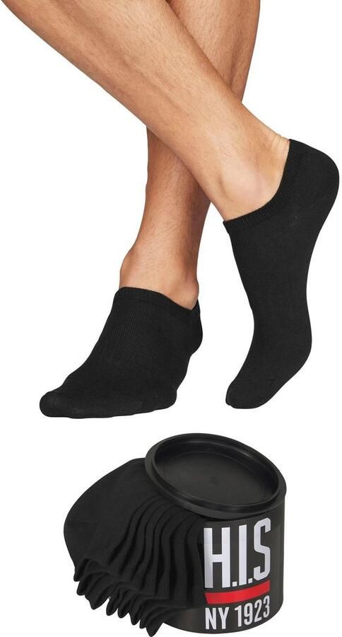 H.I.S Sneakersokken in cadeauverpakking (blik 8 paar) - Foto 4