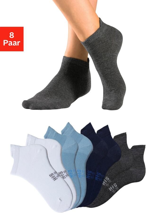 H.I.S Sneakersokken met verlengd boord aan de achterkant (set 8 paar) - Foto 14