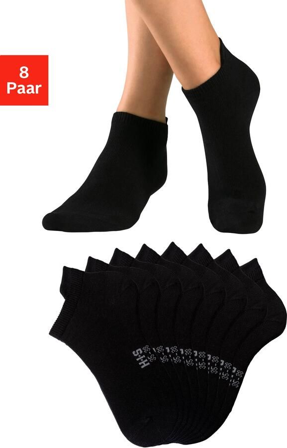 H.I.S Sneakersokken met verlengd boord aan de achterkant (set 8 paar) - Foto 8