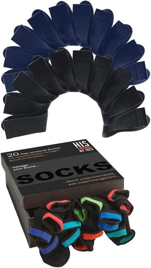 H.I.S Sokken in praktische cadeauverpakking (box 20 paar) - Foto 2