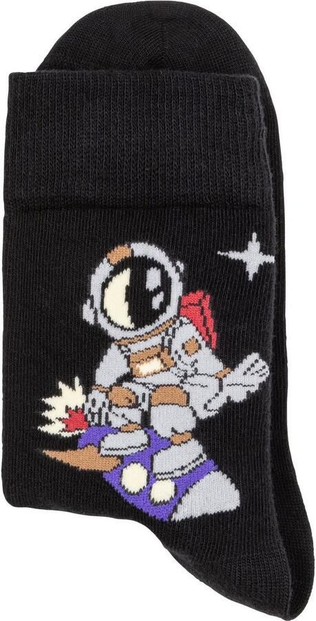 H.I.S Sokken met astronaut-motieven (set 5 paar) - Foto 4