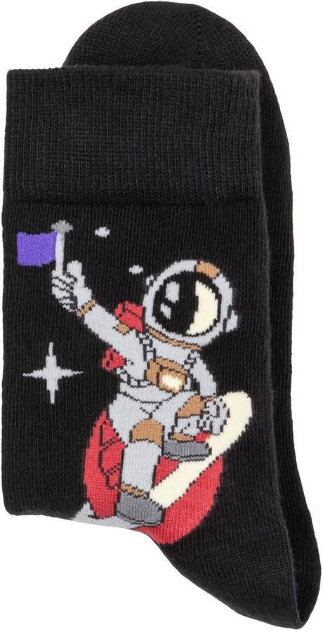 H.I.S Sokken met astronaut-motieven (set 5 paar) - Foto 3