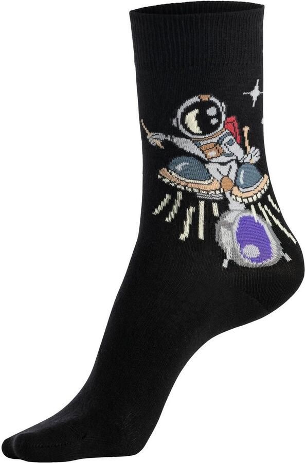 H.I.S Sokken met astronaut-motieven (set 5 paar)