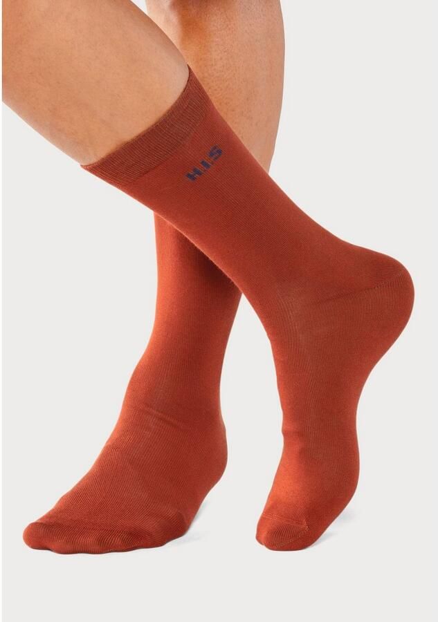 H.I.S Sokken met gekleurde binnenkant van de band (set 10 paar) - Foto 3