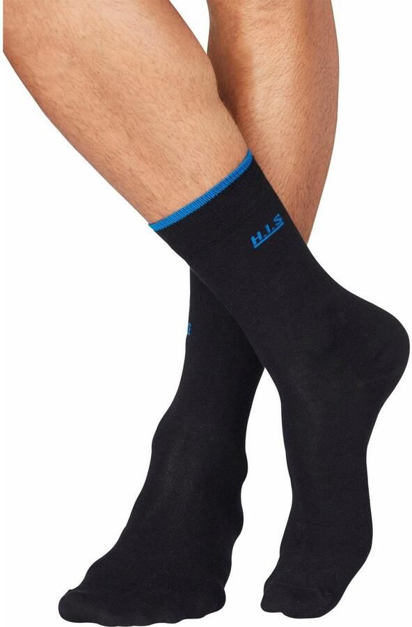 H.I.S Sokken met gekleurde boord (set 7 paar)