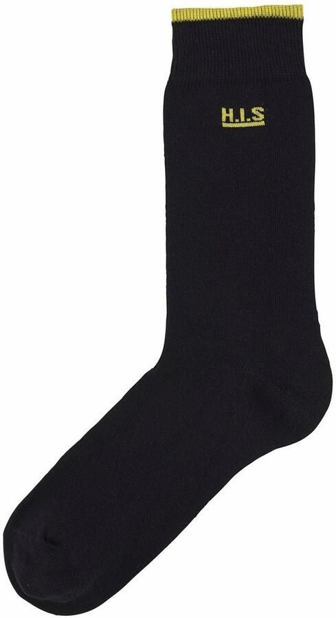 H.I.S Sokken met gekleurde boord (set 7 paar) - Foto 2