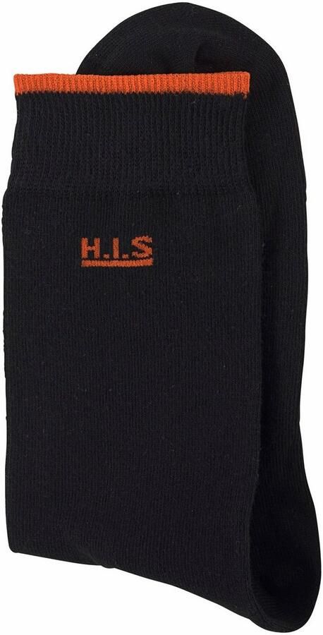 H.I.S Sokken met gekleurde boord (set 7 paar) - Foto 6