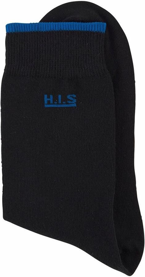 H.I.S Sokken met gekleurde boord (set 7 paar) - Foto 4