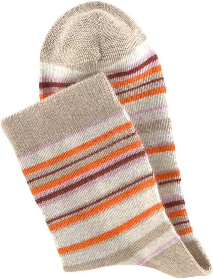 H.I.S Sokken met horizontale strepen (set 6 paar) - Foto 3