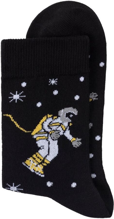 H.I.S Sokken met ingebreide motieven (set 4 paar) - Foto 2